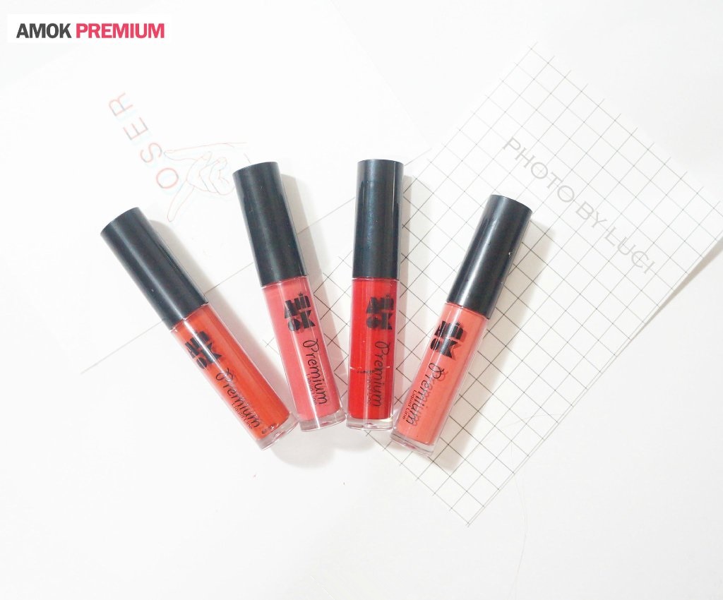 AMOK premium multi lips丝绒唇釉色号：06,09,14,16试色