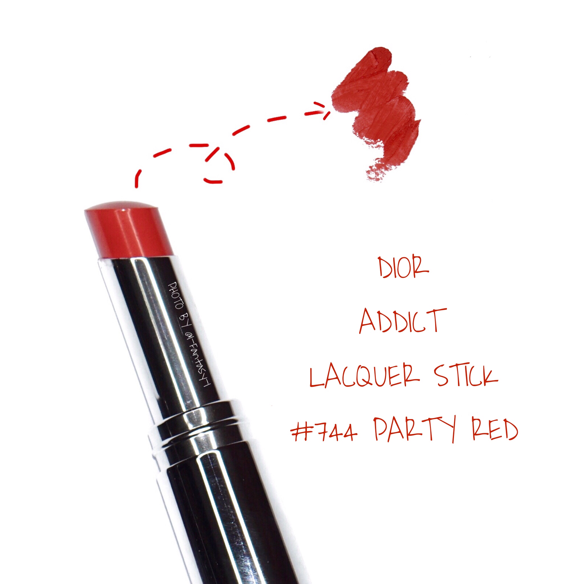 DIOR /ADDICT LACQUER STICK #744 PARTY RED 试色