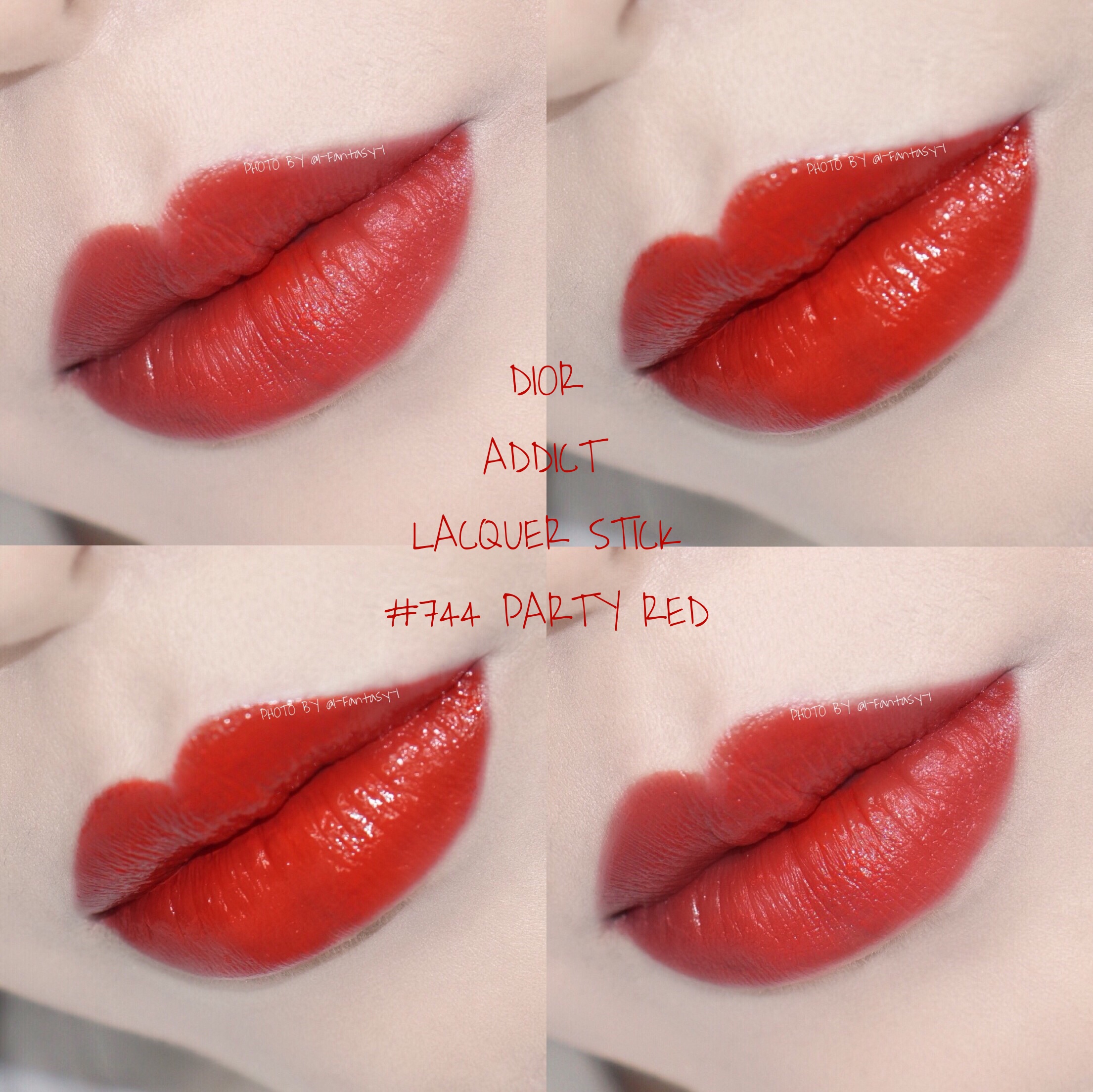 DIOR /ADDICT LACQUER STICK #744 PARTY RED 试色