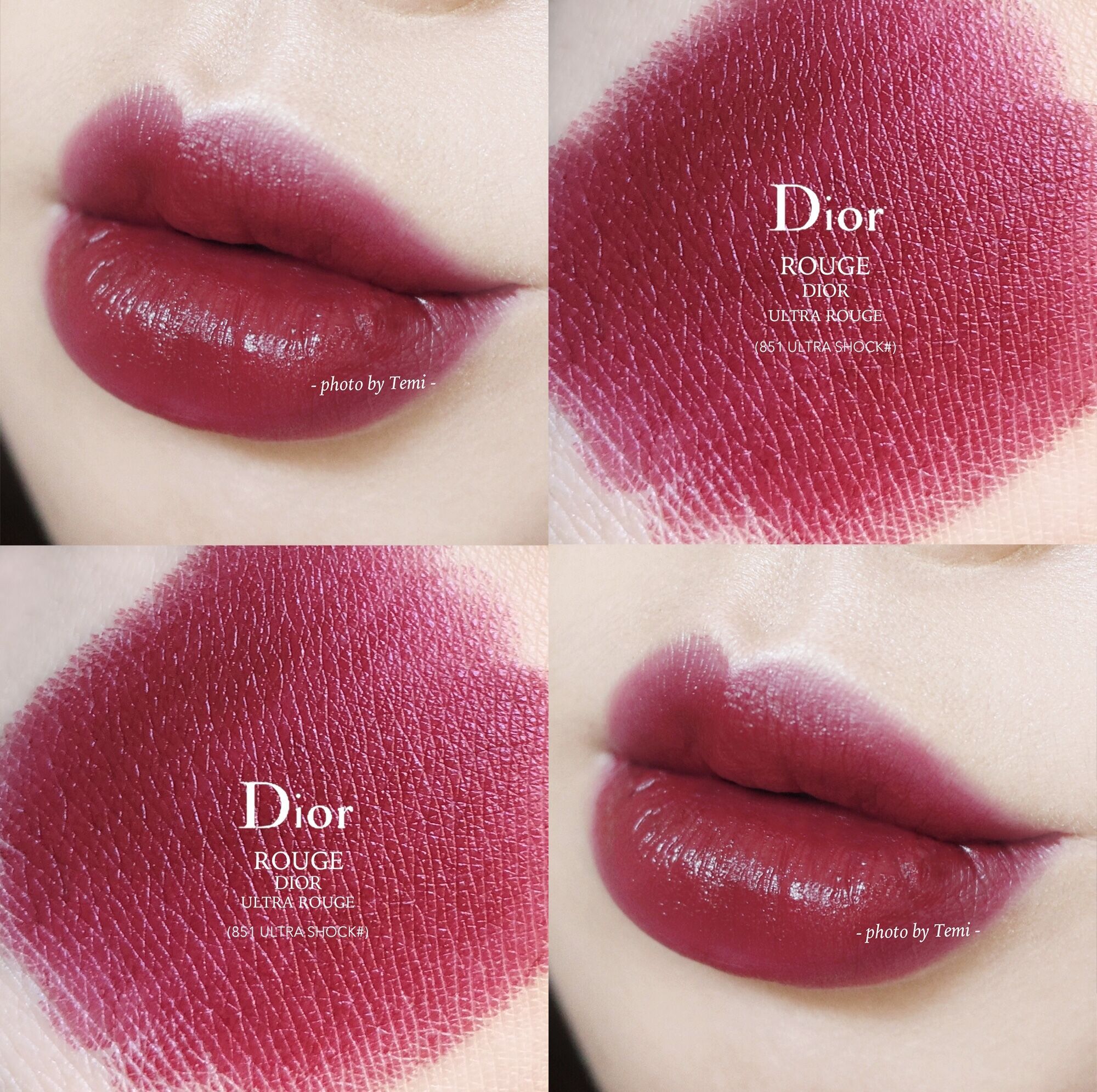 Dior 2018秋季新款红管限量唇膏（851#）试色
