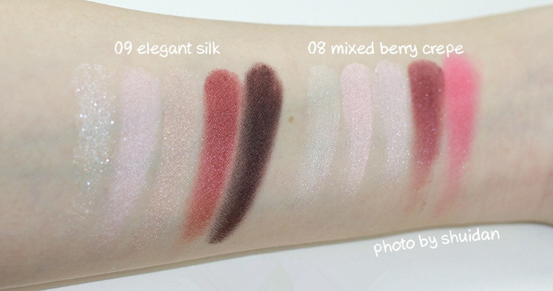 Jill Stuart 蝴蝶结五色眼影09 elegant silk试色