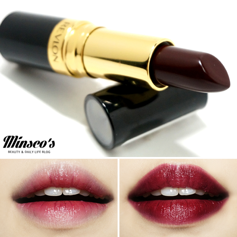 REVLON露华浓唇膏477black cherry试色