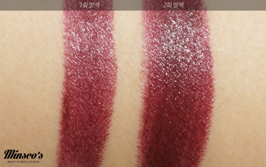 REVLON露华浓唇膏477black cherry试色