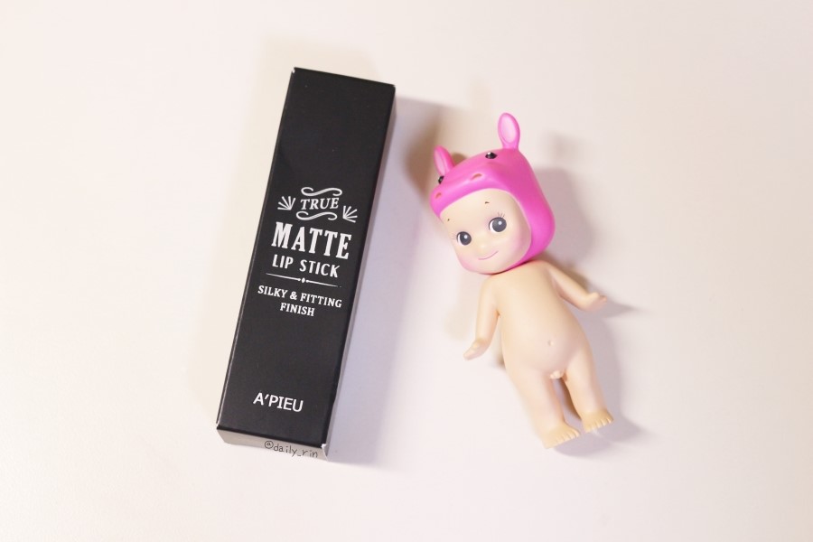 apieu家ture matte lip stick RD03 hailey试色