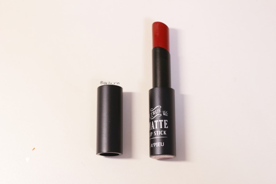 apieu家ture matte lip stick RD03 hailey试色