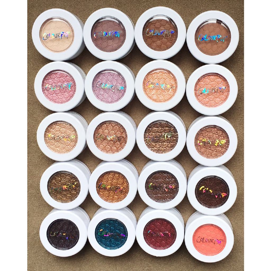 colourpop单色眼影20枚试色