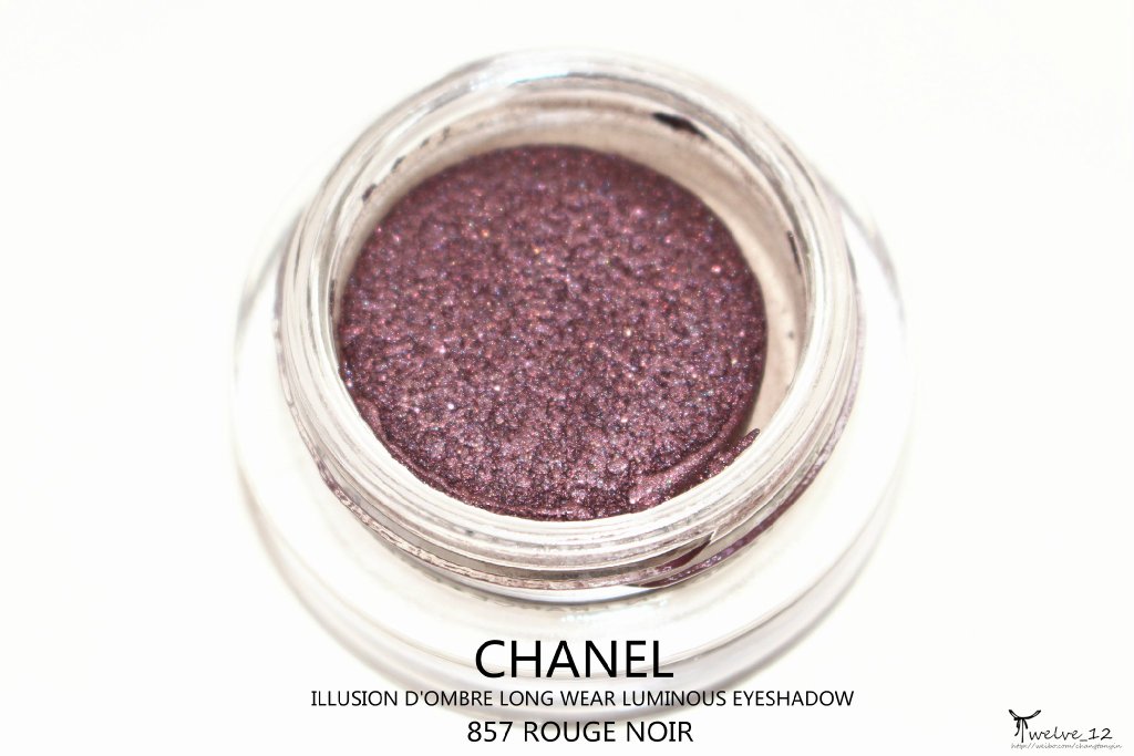 CHANEL 香奈儿2015年圣诞眼影膏 857 ROUGE NOIR试色