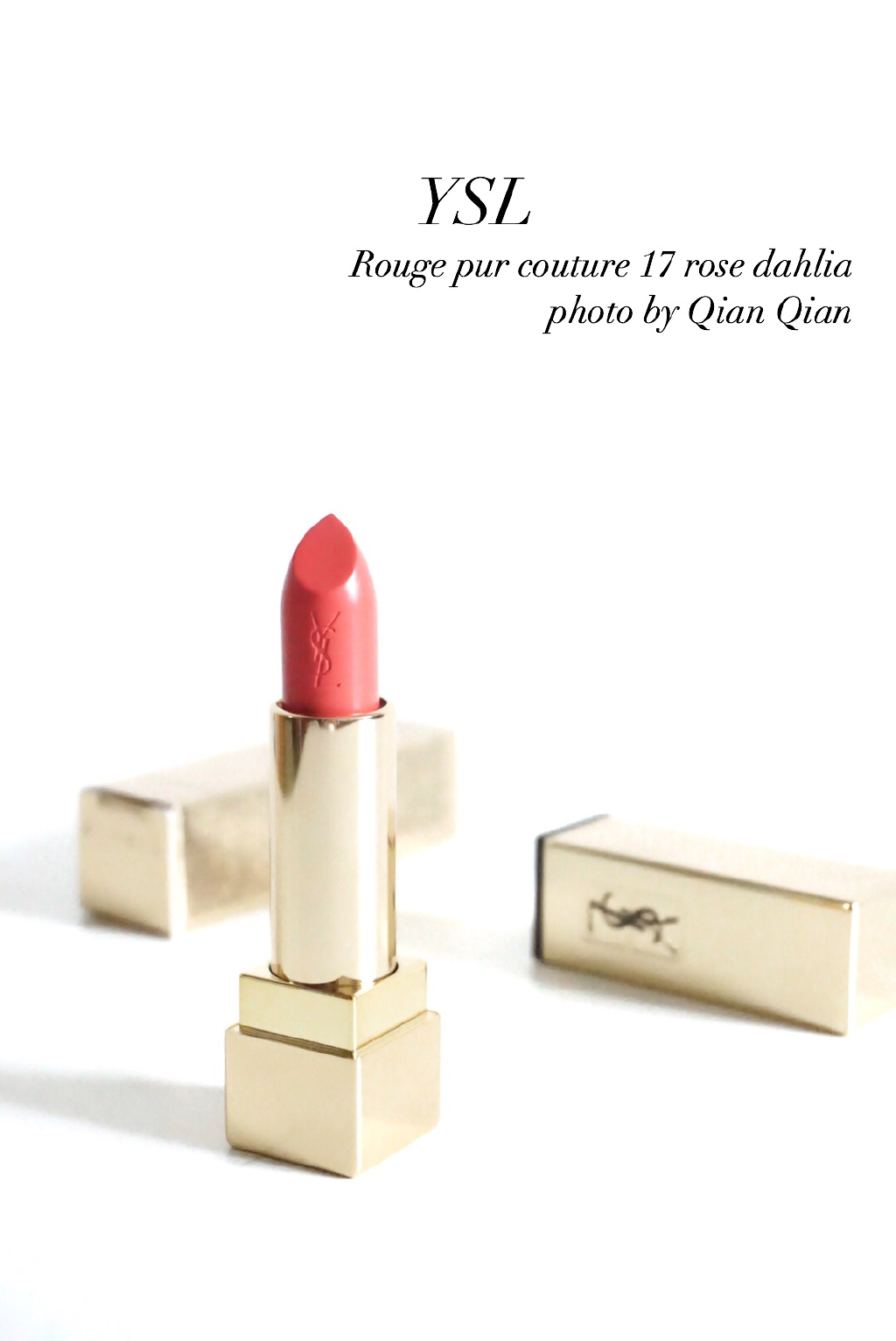 YSL Rouge pur couture 17 rose dahliaYSL方管17号试色