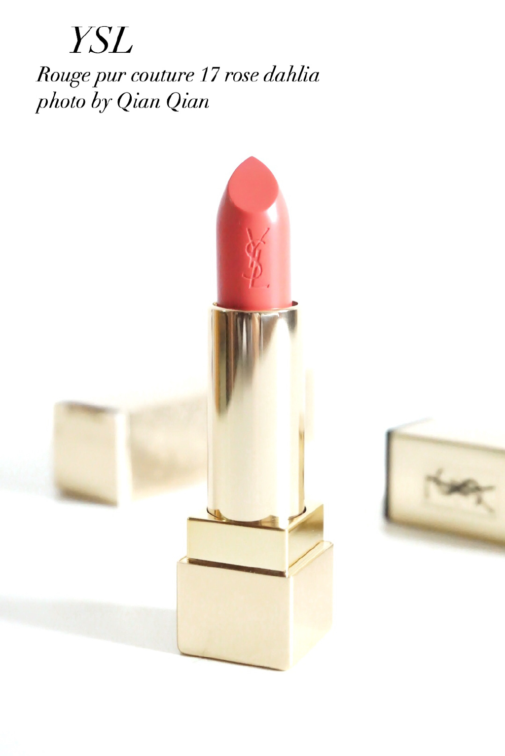 YSL Rouge pur couture 17 rose dahliaYSL方管17号试色