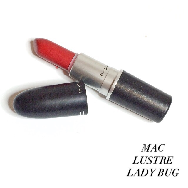 MAC唇膏 Lustre See Sheer&Lady bug试色