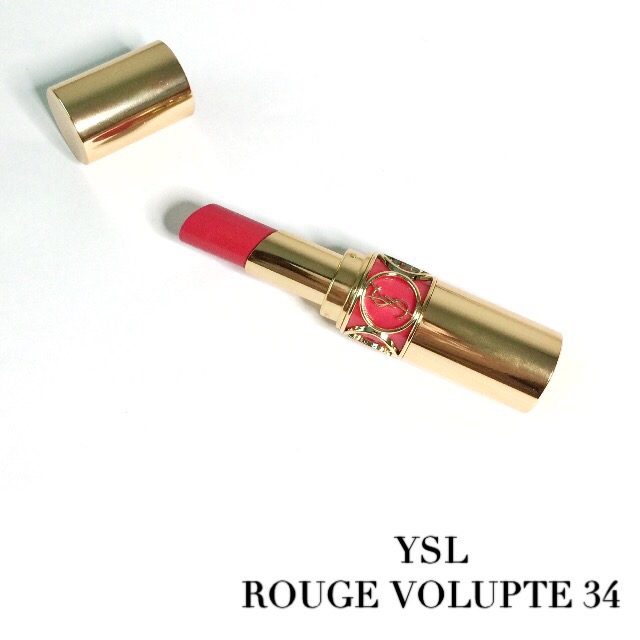 YSL圆管唇膏 Rouge Volupte 34试色