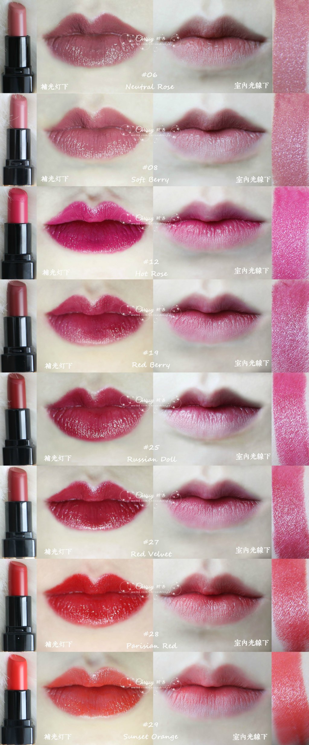 Bobbi Brown Luxe Lip Color 2015 新品不全试色