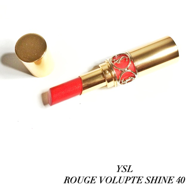 YSL唇膏圆管 Rouge Volupte Shine 40 试色