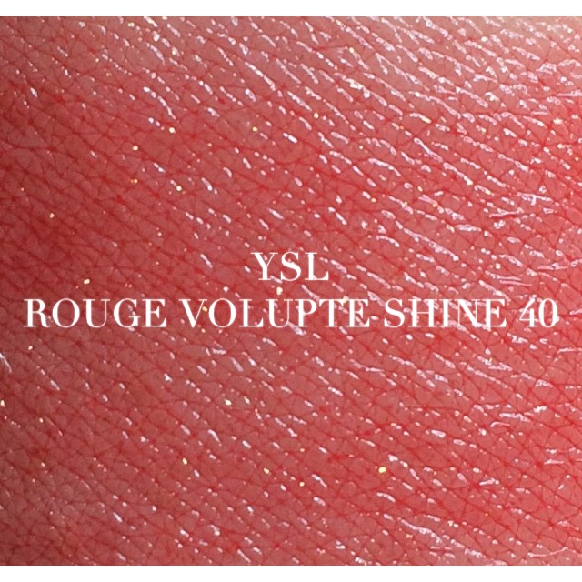 YSL唇膏圆管 Rouge Volupte Shine 40 试色