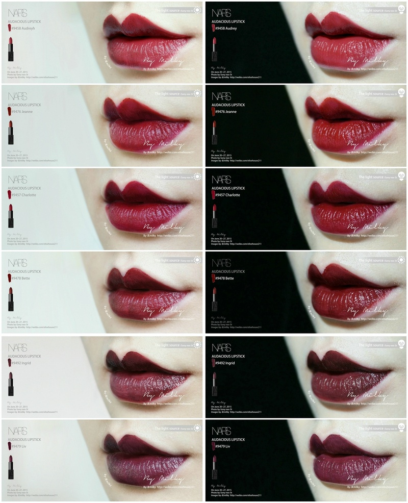 NARS唇膏 2014 Audacious Lipstick 全系列40色试色 
