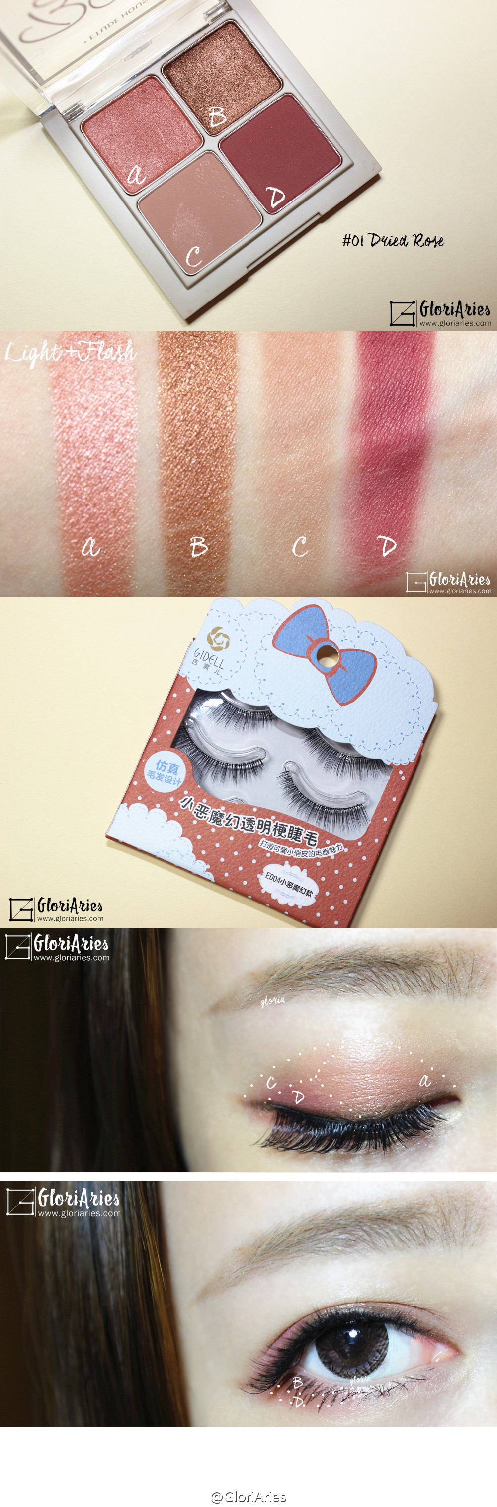 ETUDE HOUSE Blend for Eyes 爱丽小屋四色眼影全试色 分别是红色|橘色|粉色|大地色