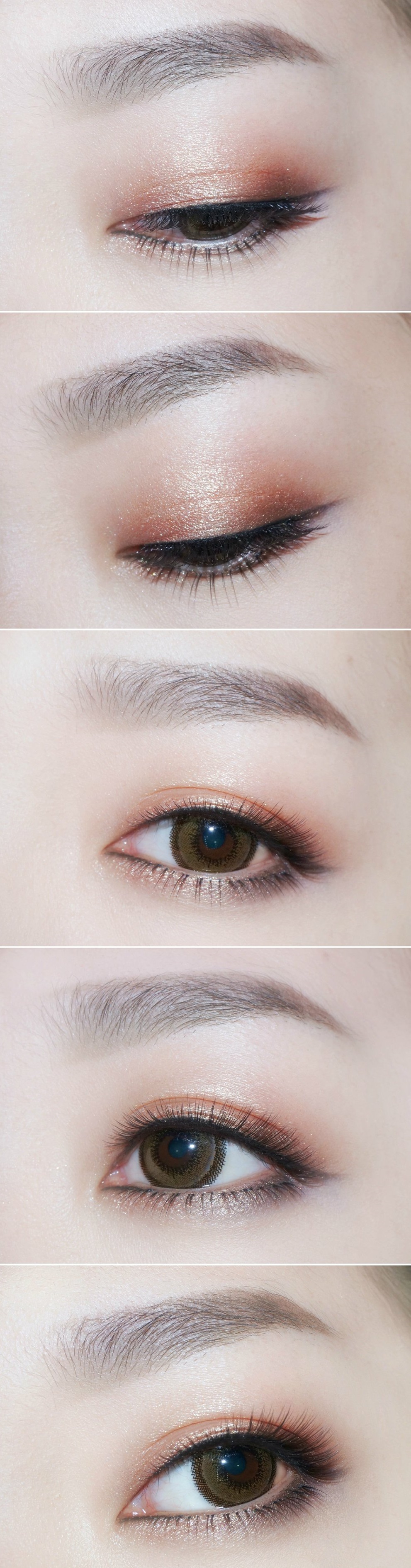 悦诗风吟Innisfree Shimmer系列单色眼影全试色+三种搭配眼影画法