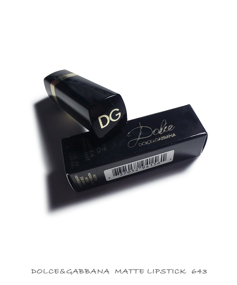 D&G杜嘉班纳唇膏 dolce matte lipstick 色号643试色