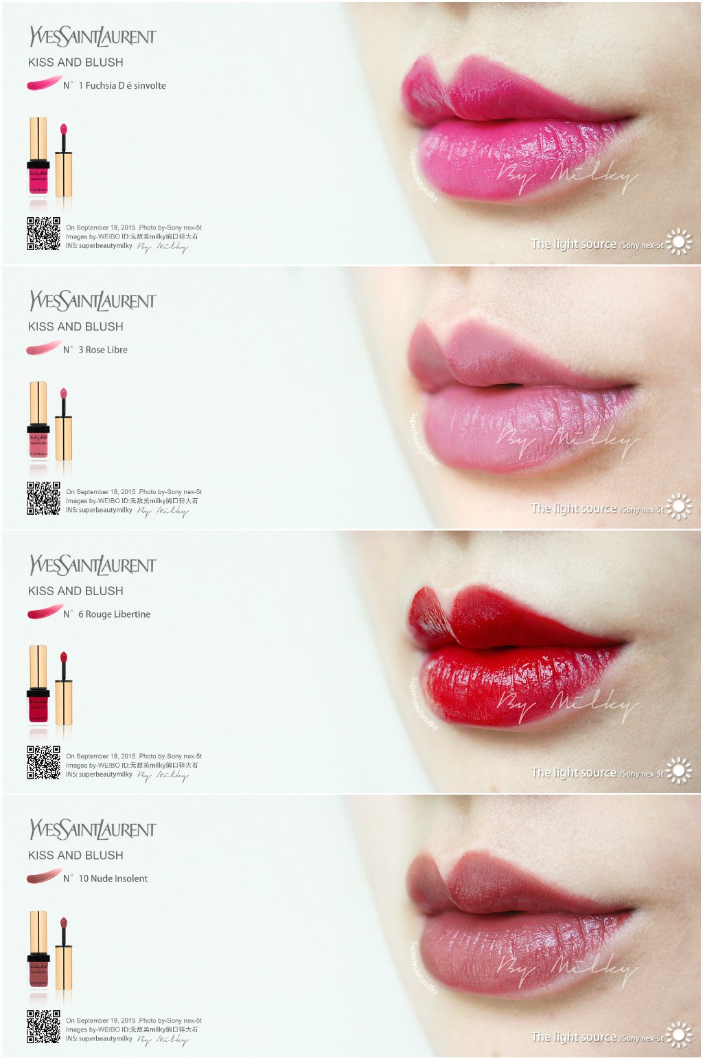 YSL Baby Doll Kiss & Blush 唇颊两用1/3/6/10试色