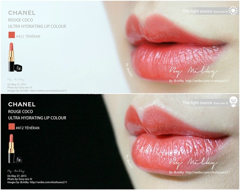 CHANEL 2015 ROUGE COCO ULTRA HYDRATING LIP COLOUR 412/426/444 试色