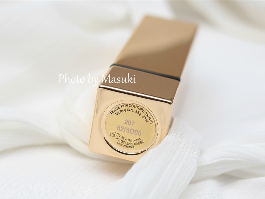 YSL ROUGE PUR COUTURE THE MATS方管207 Rose Perfecto试色