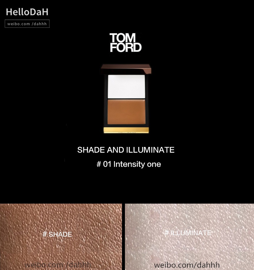 TOM FORD双色修容膏&ANASTASIA六色修容膏试色对比