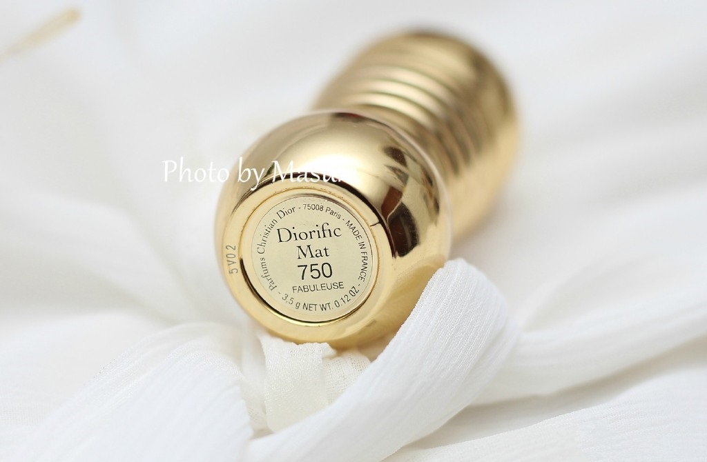 Dior迪奥2015圣诞金灿丝绒唇膏750试色