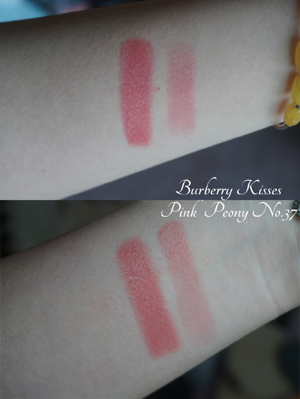 Burberry kisses唇膏 Pink Poeny No.37 试色