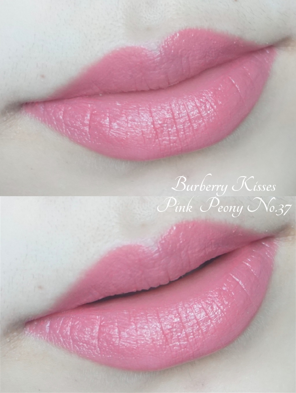 Burberry kisses唇膏 Pink Poeny No.37 试色