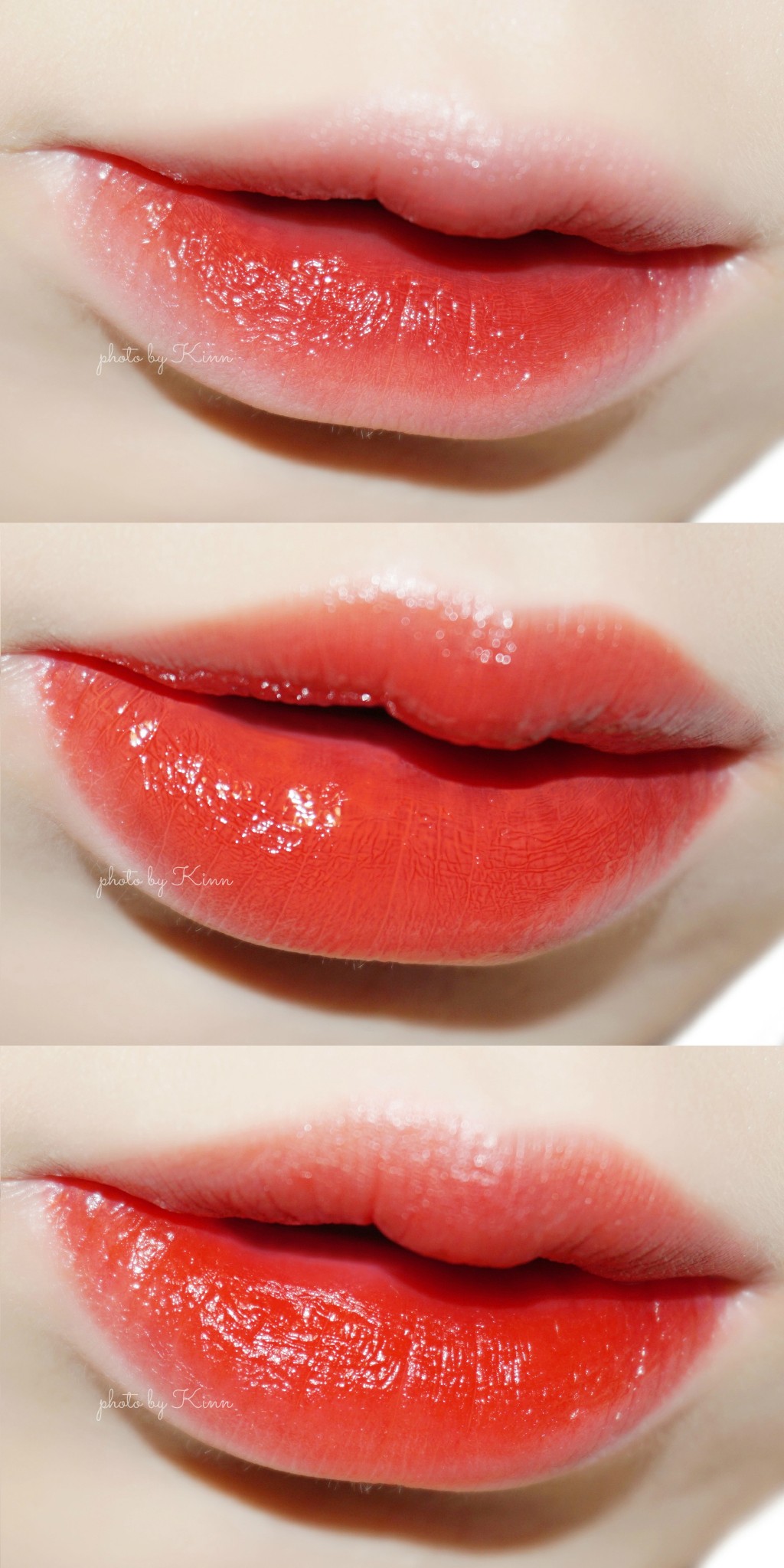 ARITAUM color lasting tint 爱茉莉唇釉 07、09、15试色