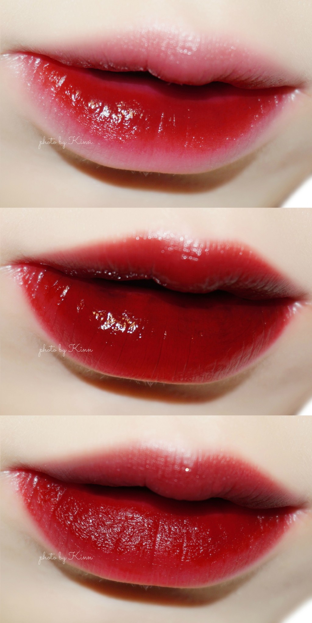 ARITAUM color lasting tint 爱茉莉唇釉 07、09、15试色