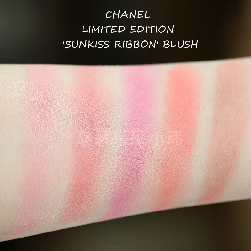 CHANEL 2016春季新品腮红Sunkiss Ribbon试色