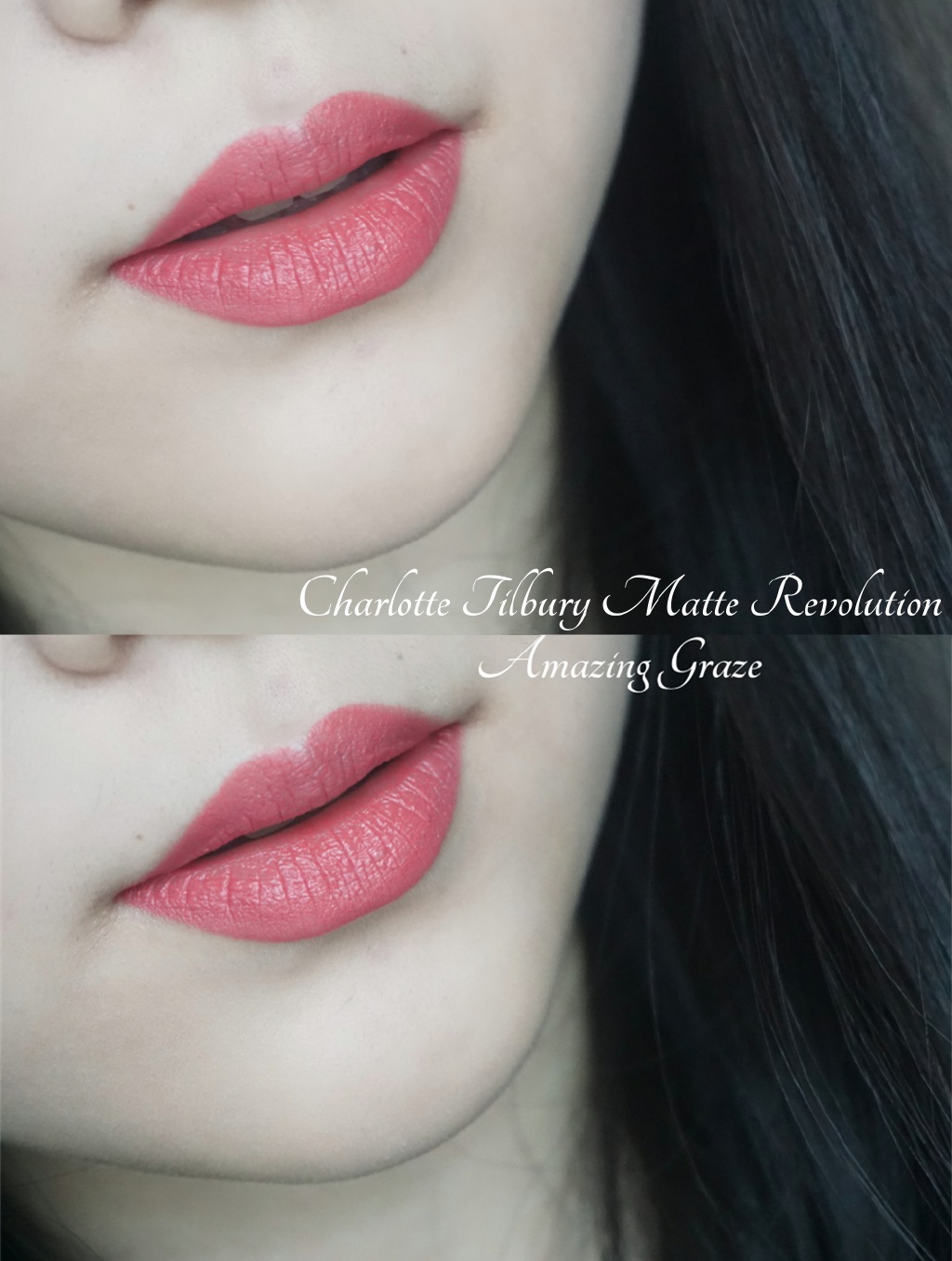 Charlotte Tilbury唇膏 Matte Revolution系列 色号Amazing Graze试色