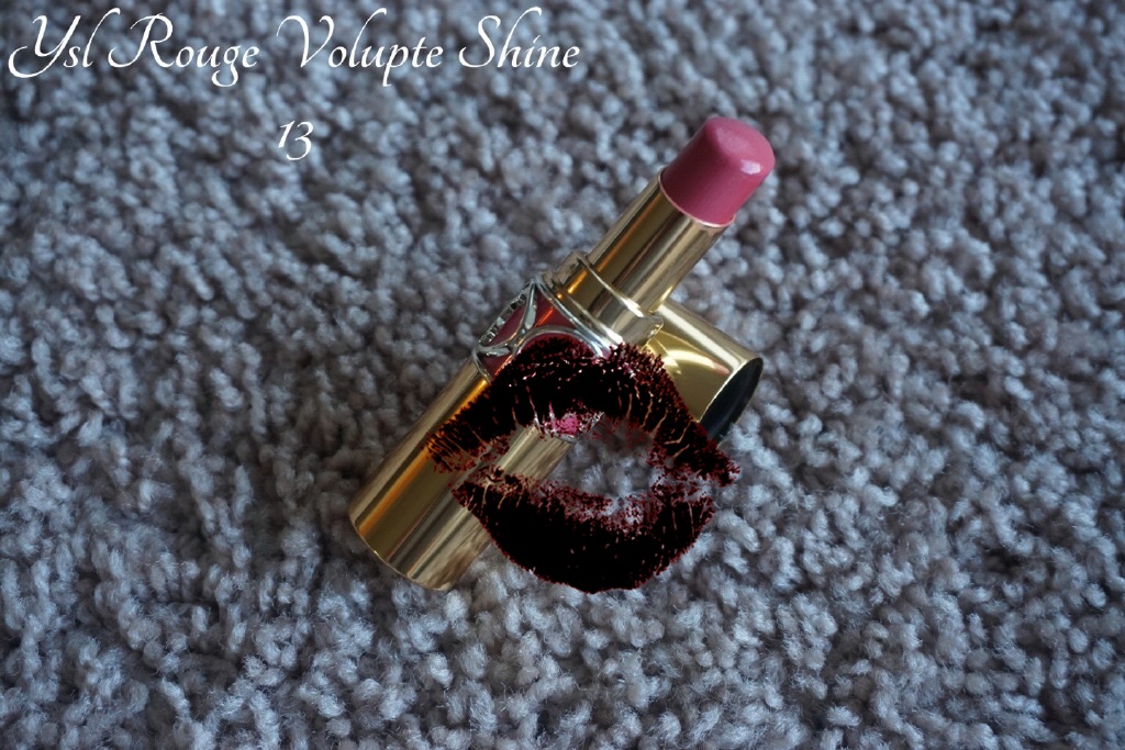 YSL唇膏 Rouge volupte shine金色圆管13号试色