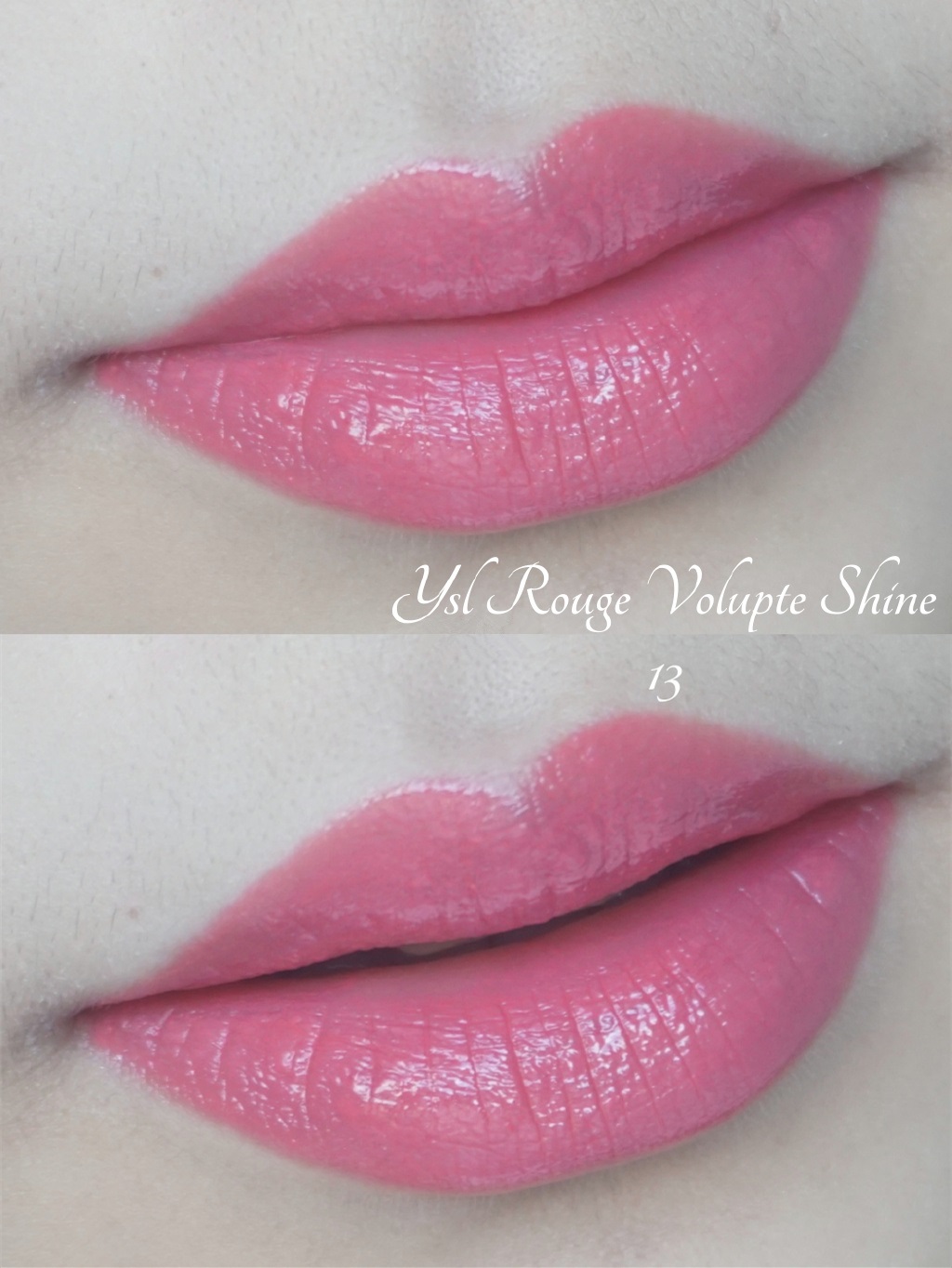 YSL唇膏 Rouge volupte shine金色圆管13号试色