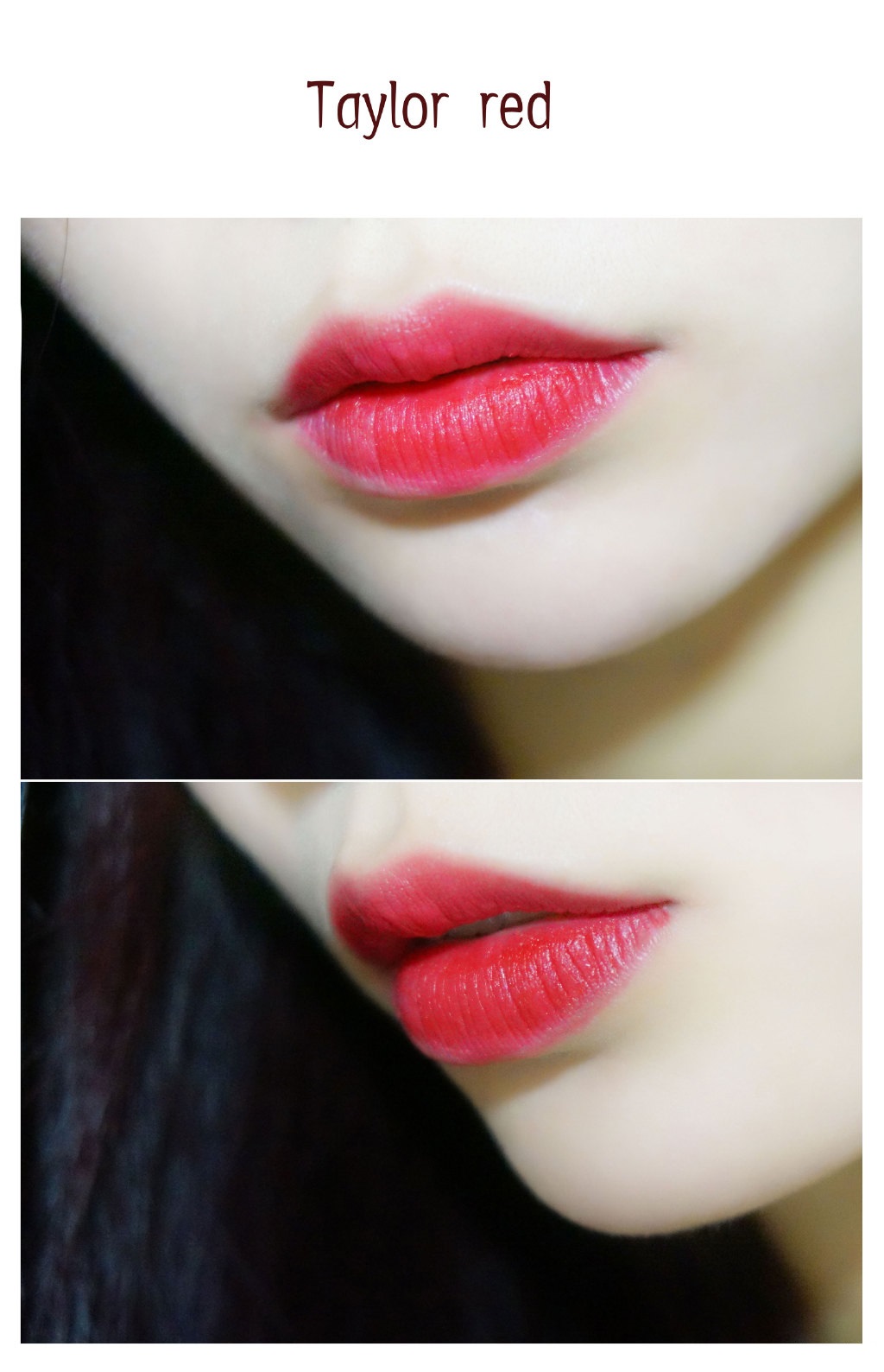 Cosluxe持久滋润雕塑口红kiss me pink、sexy creamy nude、Taylor red、cherry lip试色