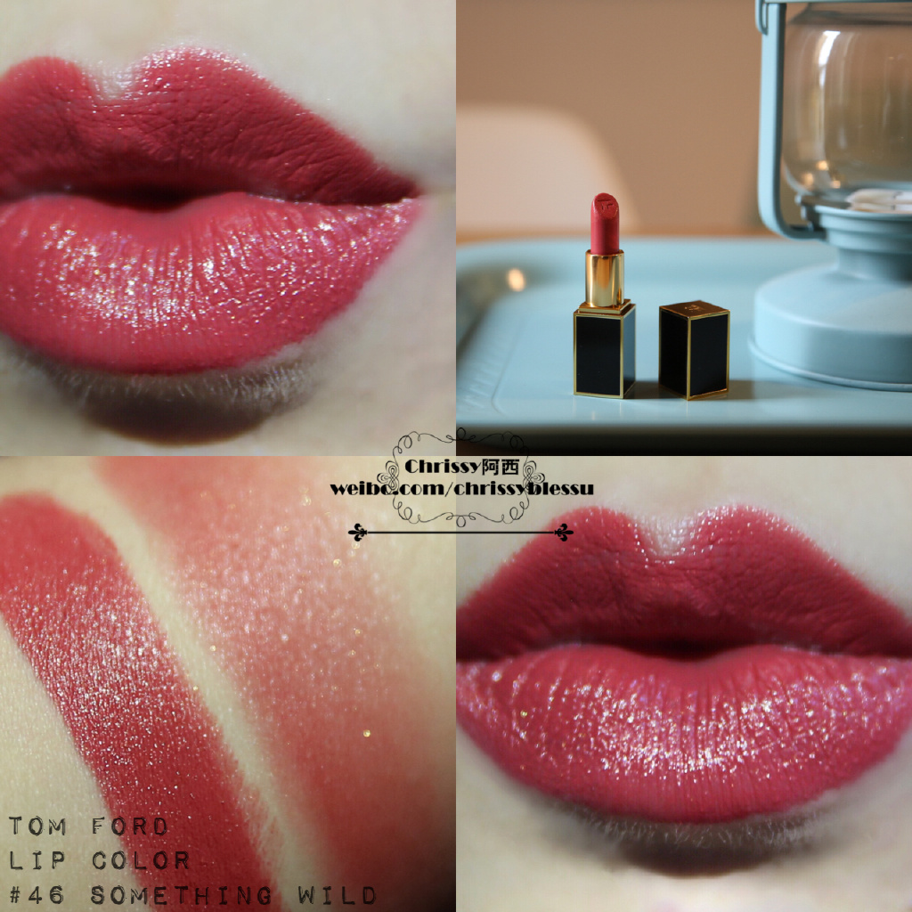 Tom Ford唇膏 Lip Color 46号Something Wild试色