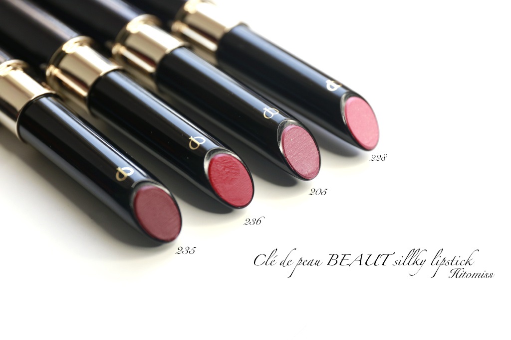 CPB sillky lipstick 水润丝滑 细管唇膏 235 236 205 228 试色
