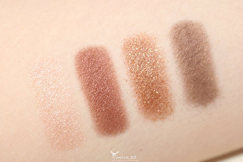 CharlotteTilbury CT四色眼影the dolce vita、the vintage vamp试色