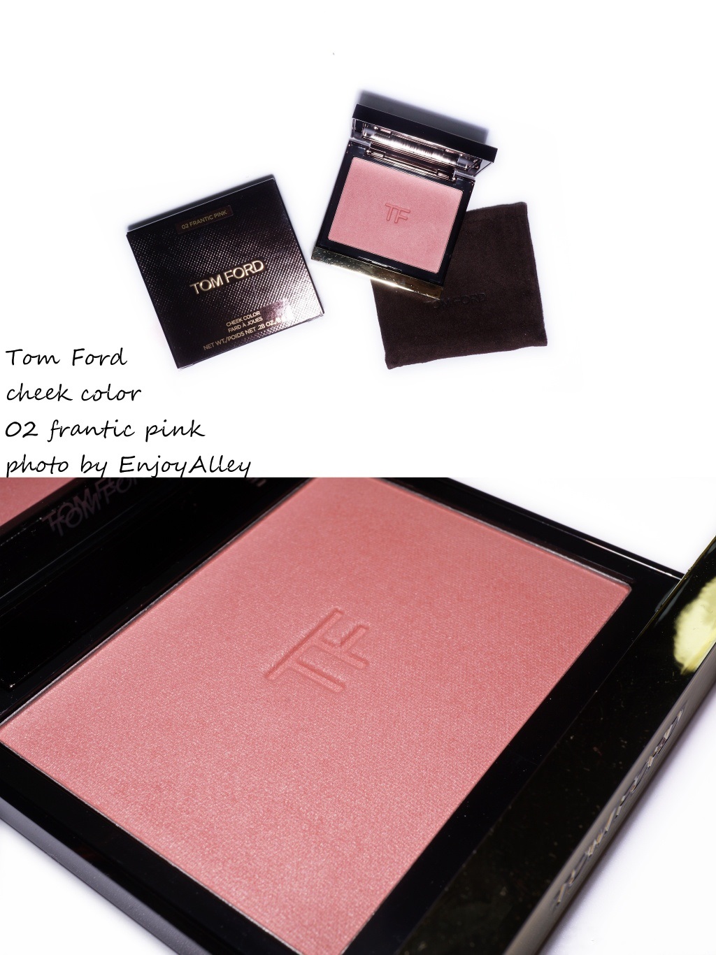 Tom Ford 腮红 02 frantic pink试色