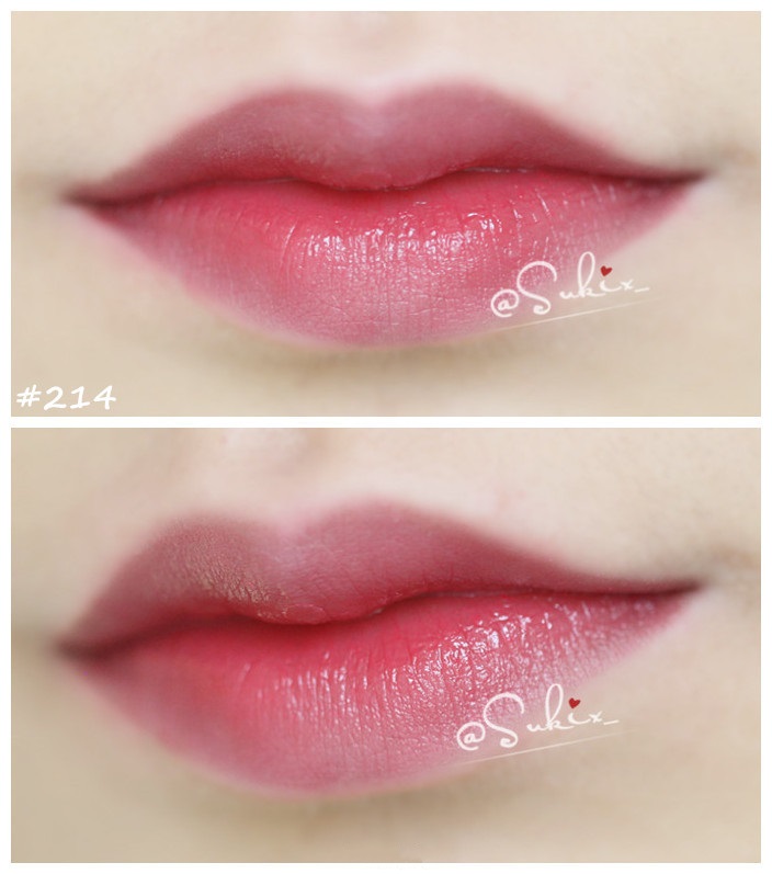 CHANEL Rouge Coco Stylo 香奈儿细管唇膏212、214试色