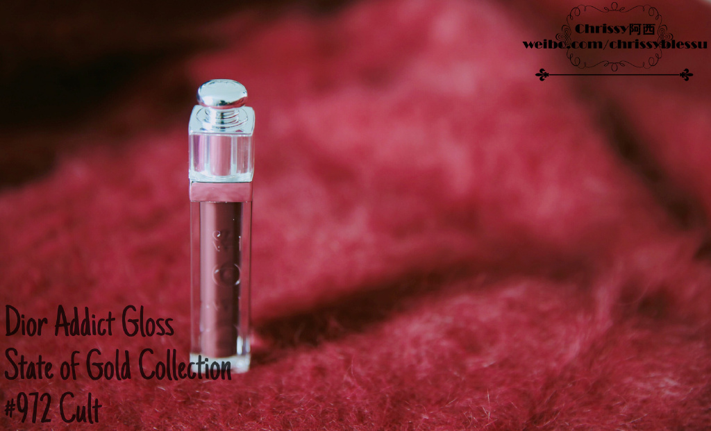 Dior Addict Gloss 2015圣诞限量引诱唇彩 色号972试色