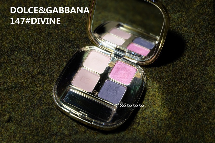  Dolce＆Gabbana杜嘉班纳四色眼影盘试色＆粉紫调眼影画法