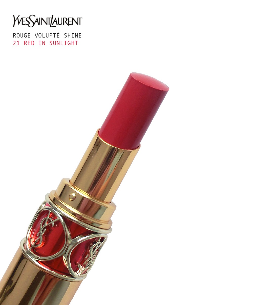 YSL ROUGE VOLEPTE SHINE 系列圆管唇膏21试色