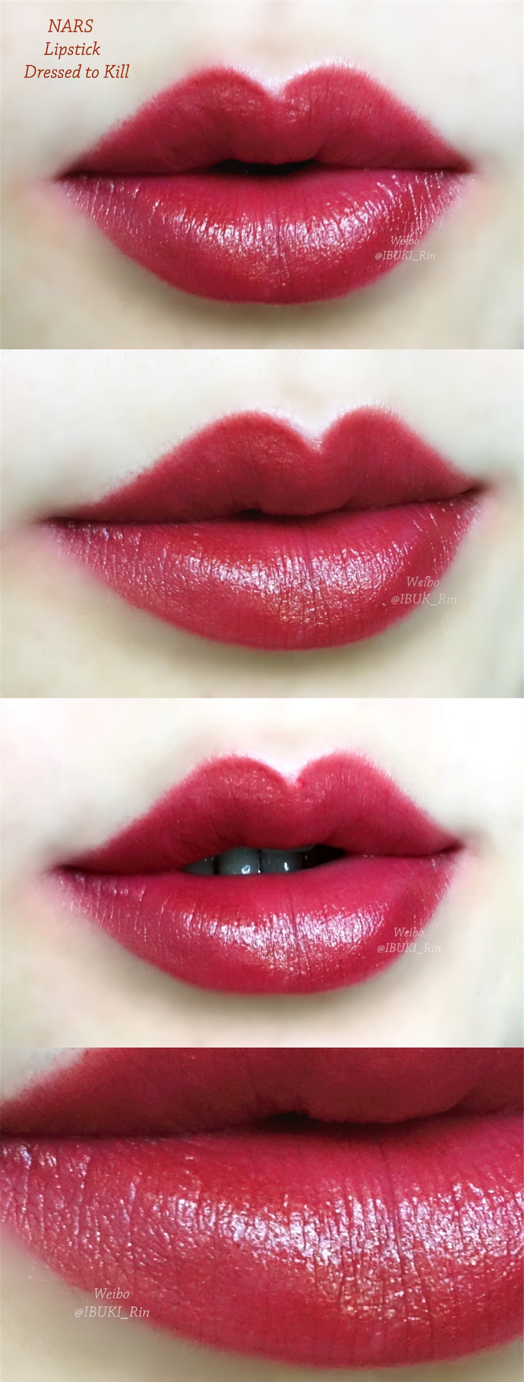 NARS 唇膏 Lipstick 9301 Dressed to Kill试色