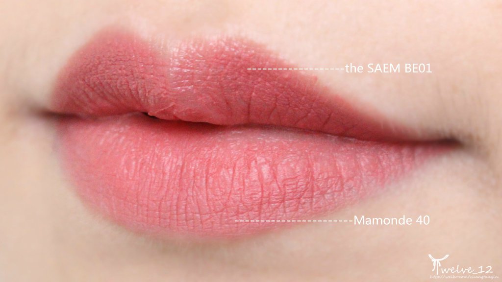 the SAEM saemmul smudge lip crayon 气垫蜡笔唇膏笔BE01、RD01、OR02、RD02试色