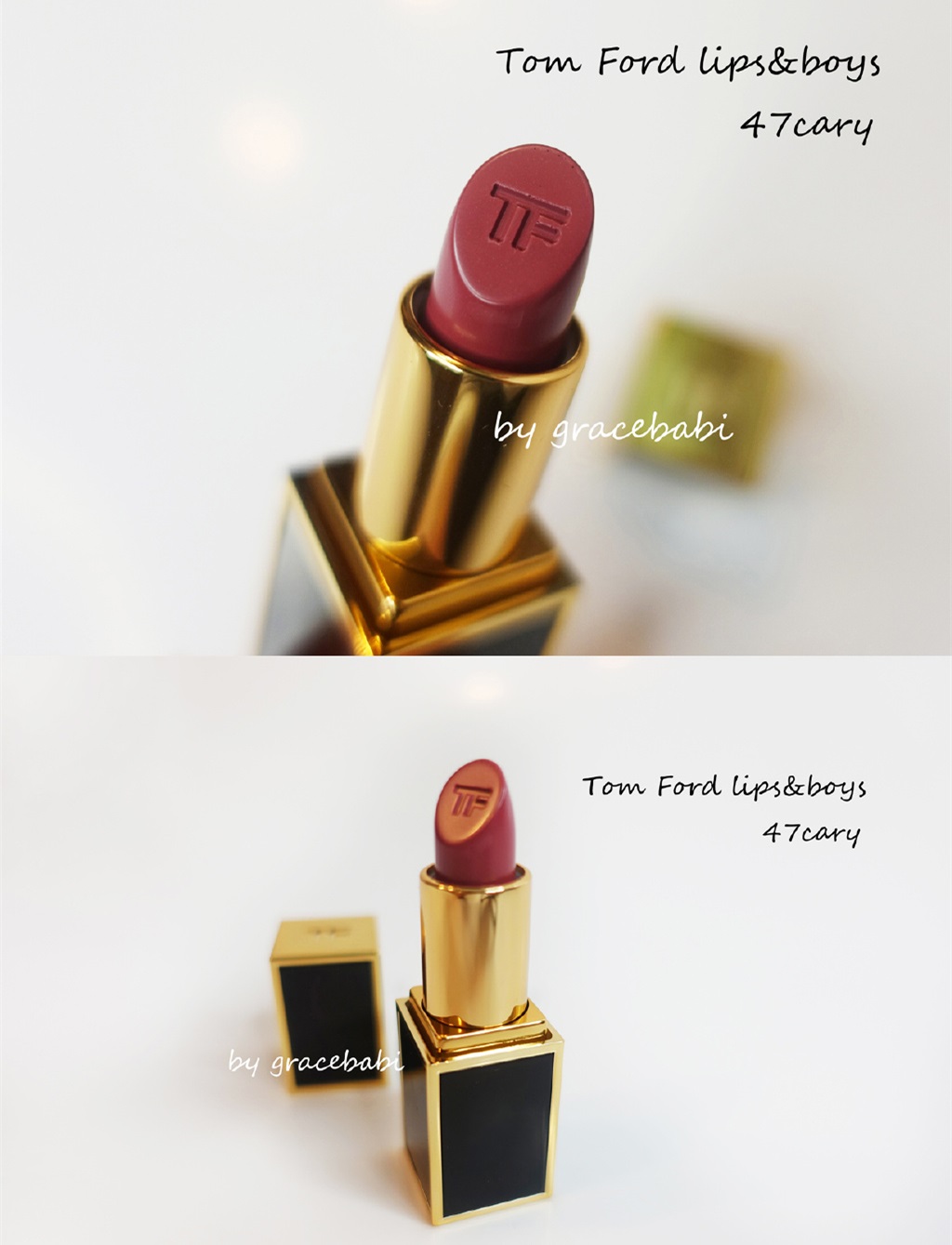 Tom ford 唇膏 lips&boys 47cary试色＆clio pro layering十色眼影盘画法