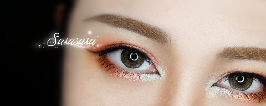 missha line friends四色眼影盘，3号Sally试色+画法
