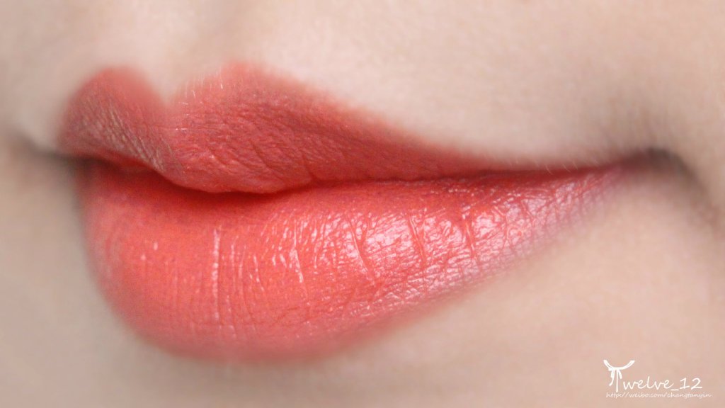the SAEM Kissholic Lipstick S CR01试色