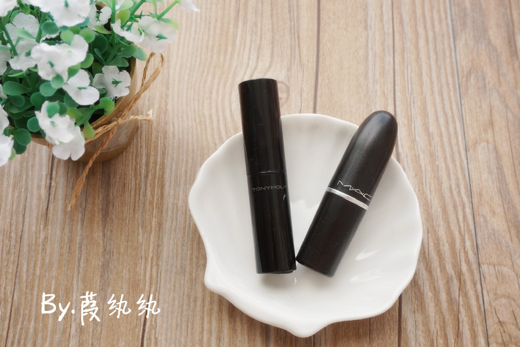 TonymolySRD03,YSL SHINE圆管12，YSL圆管46，MAC chili对比试色